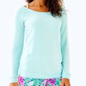 {lilly pulitzer} Luxletic Long Sleeve T with Spaghetti Strap Detail Size Large
